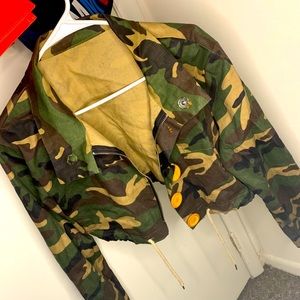 cropped camo jacket